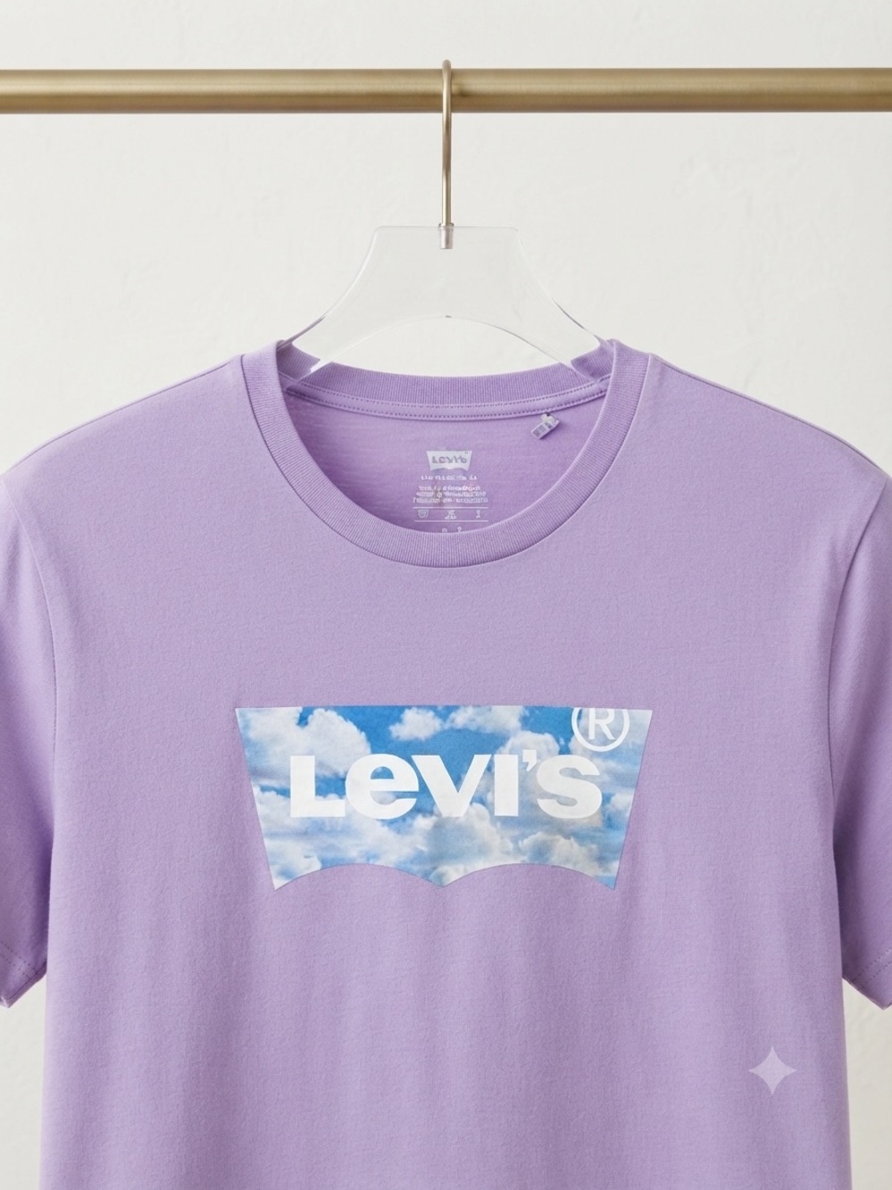 Levi's Lavender Short Sleeve Logo Tee - Picture 4 of 5